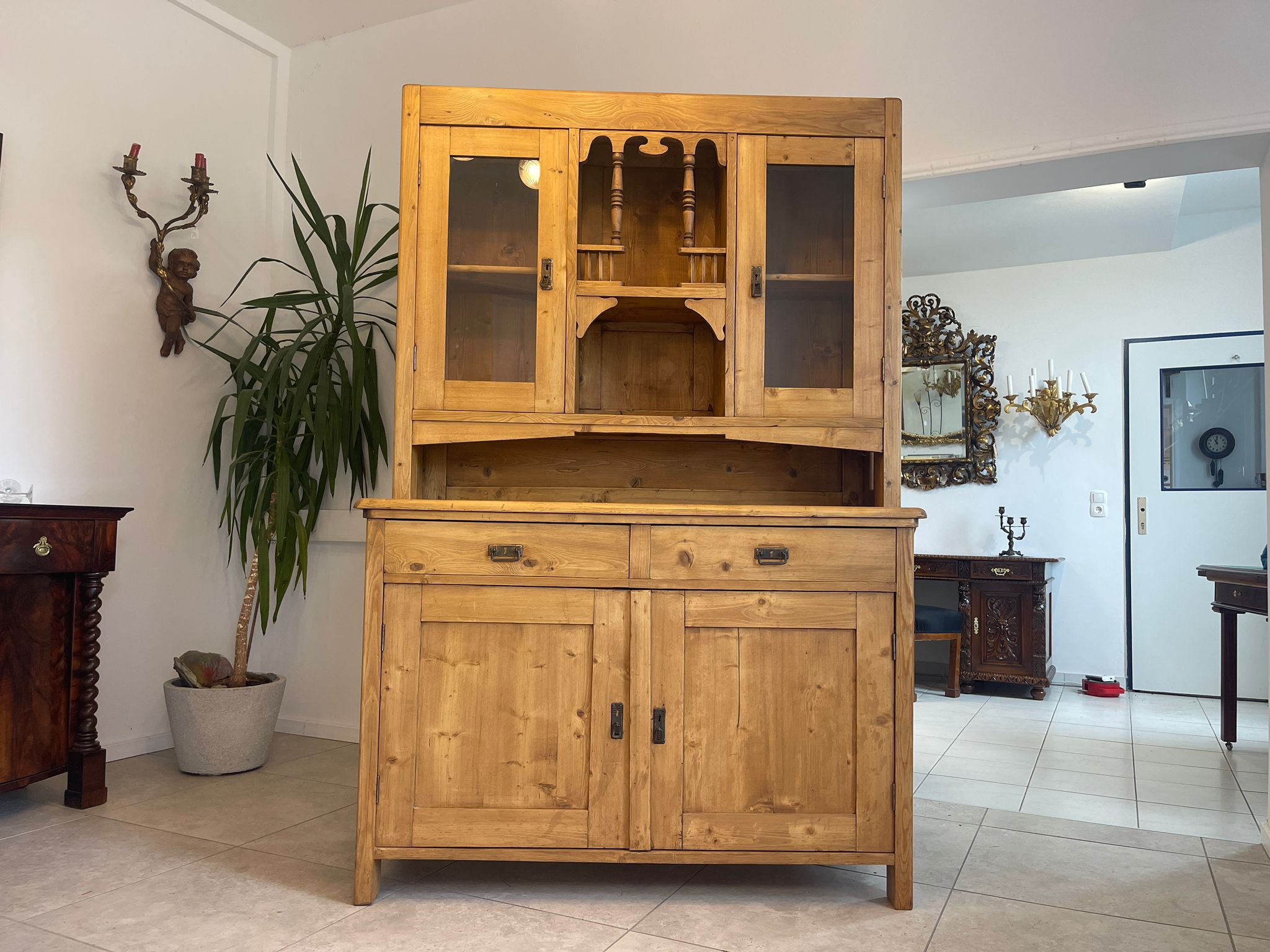 Jugendstil Küchenbuffet Küchenschrank Küchenkredenz A4864