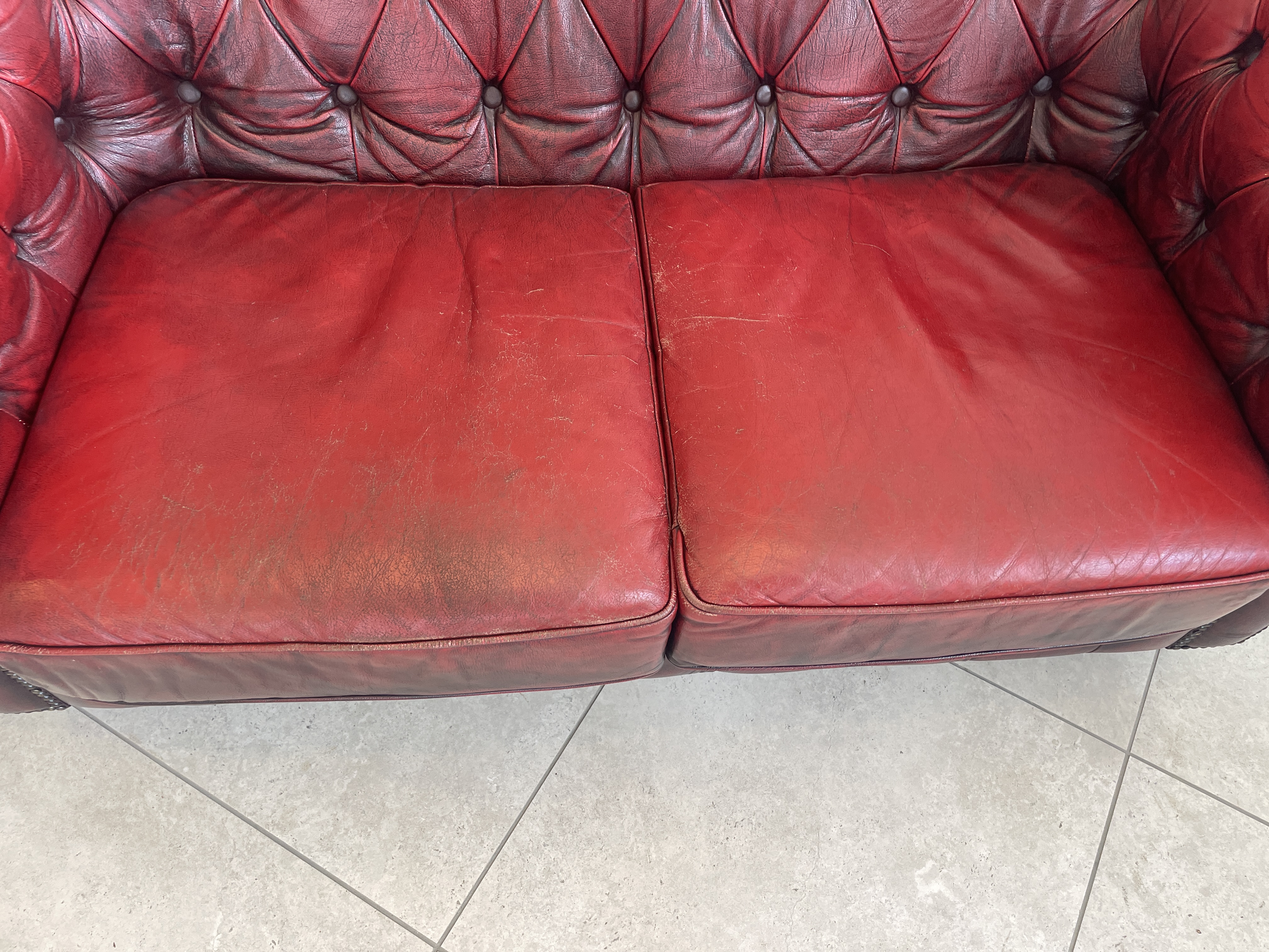 Cult Chesterfield 3er Sofa Couch Clubsofa A4556