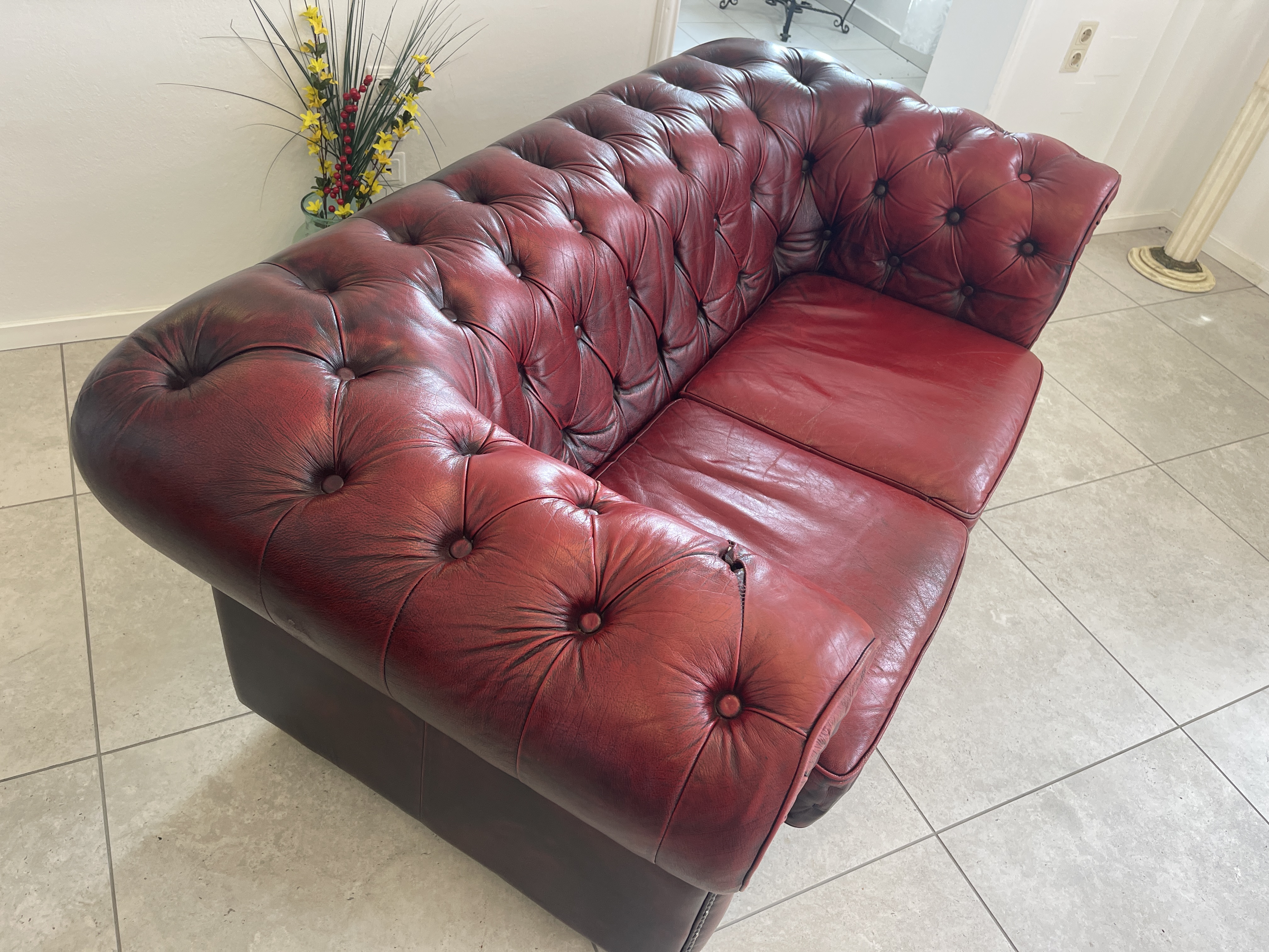 Cult Chesterfield 3er Sofa Couch Clubsofa A4556