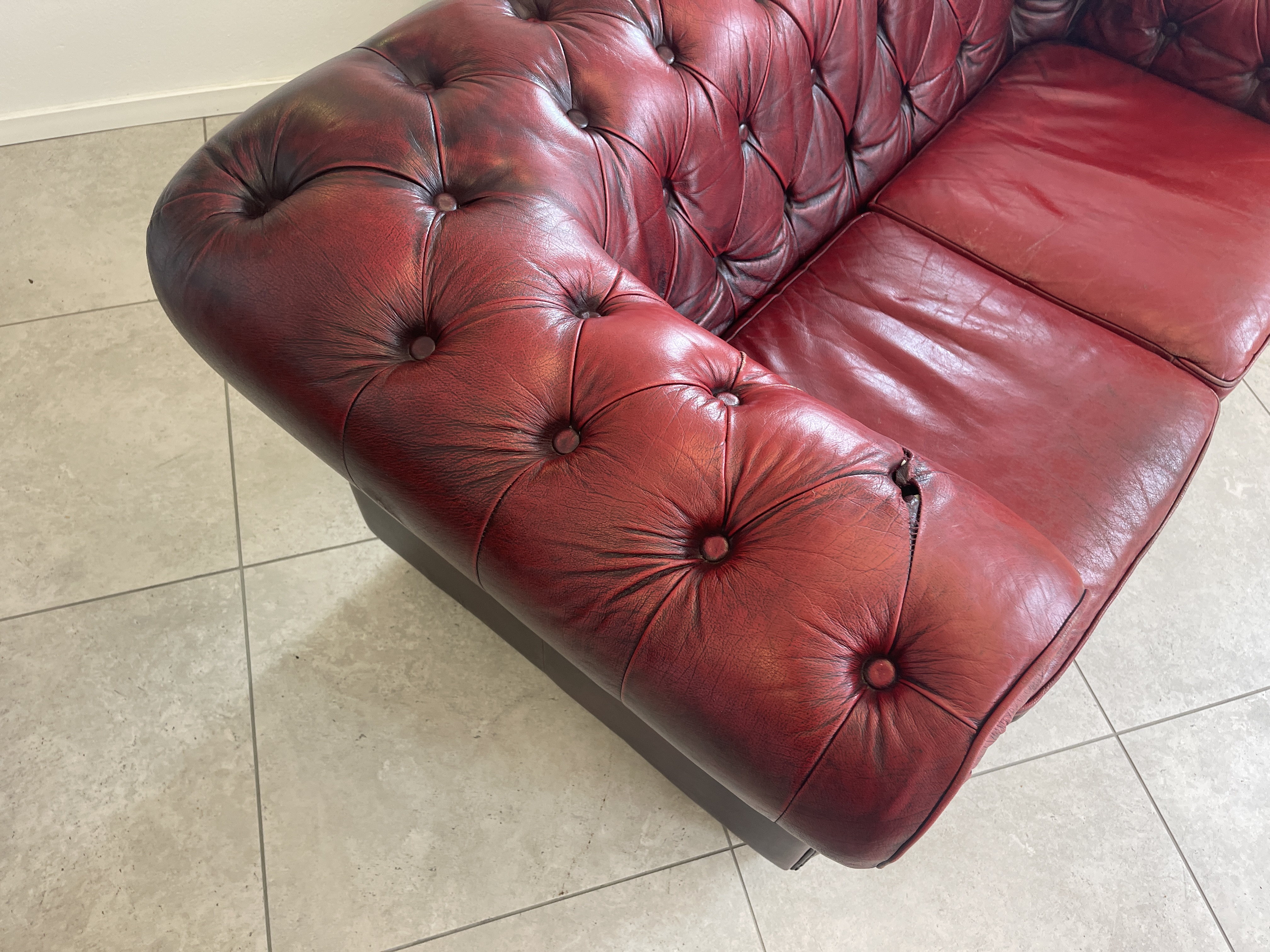 Cult Chesterfield 3er Sofa Couch Clubsofa A4556