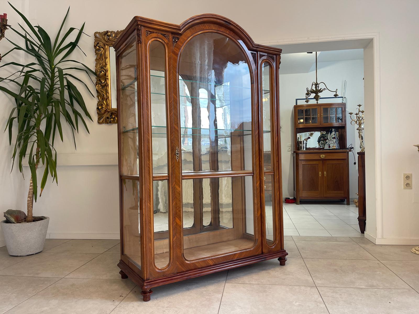 SALE Gründerzeit Vitrine Bücherschrank Sammlervitrine Antiquität G1162