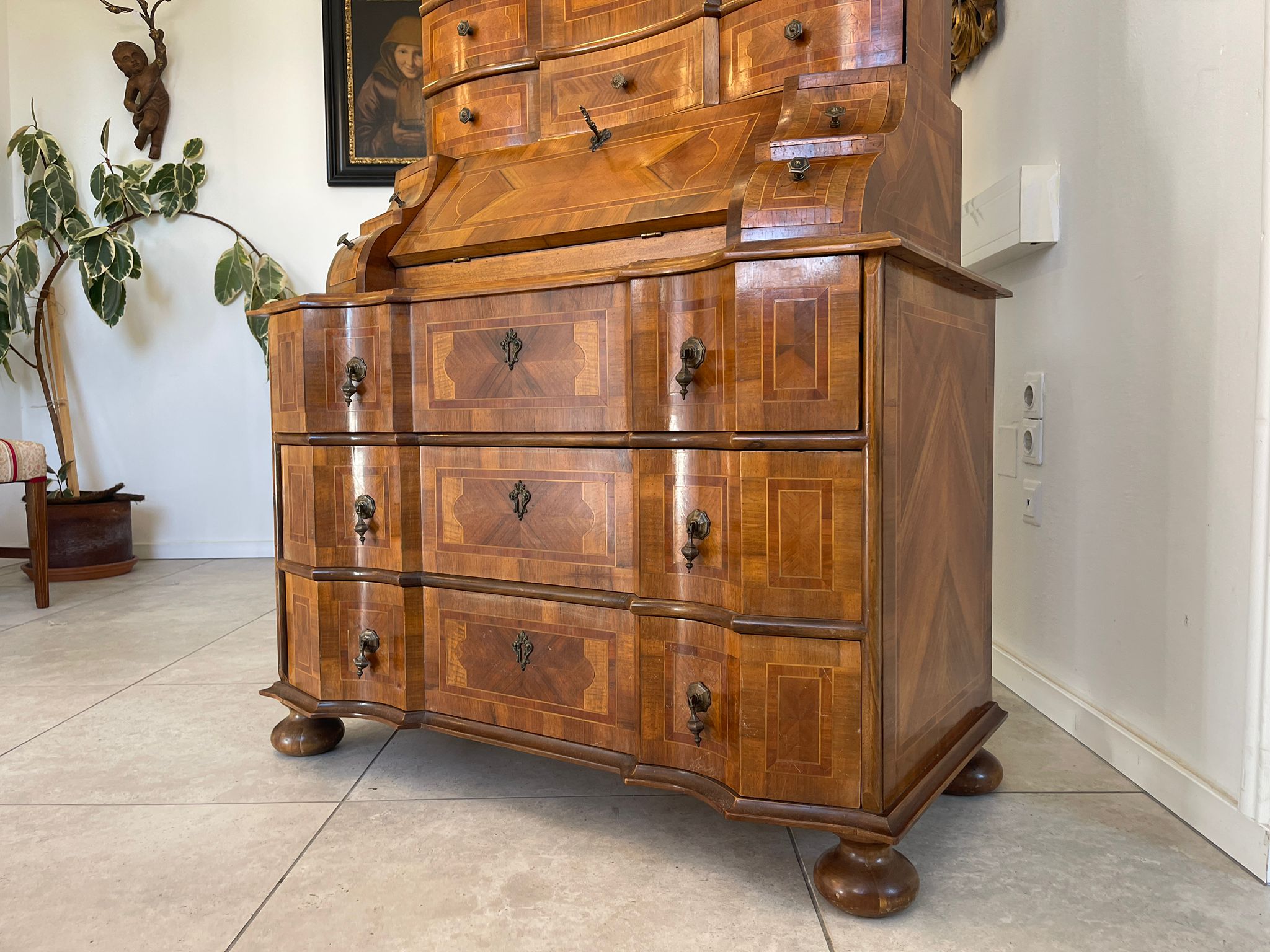 Tabernakel Barockstil Aufsatzsekretär Ladenschrank A5140