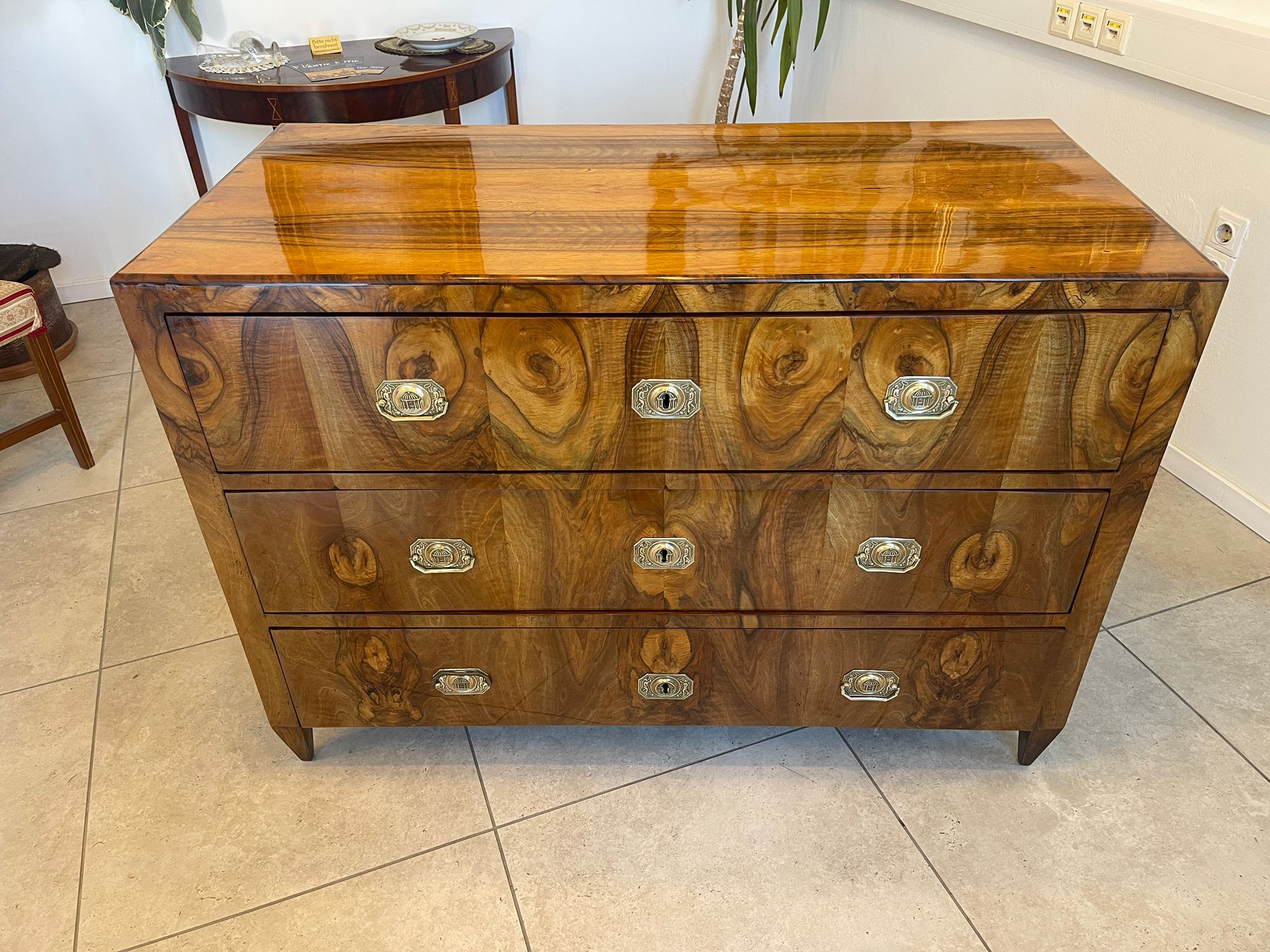 Sale Restaurierte Biedermeier Kommode Nussholz Antiquität A5104