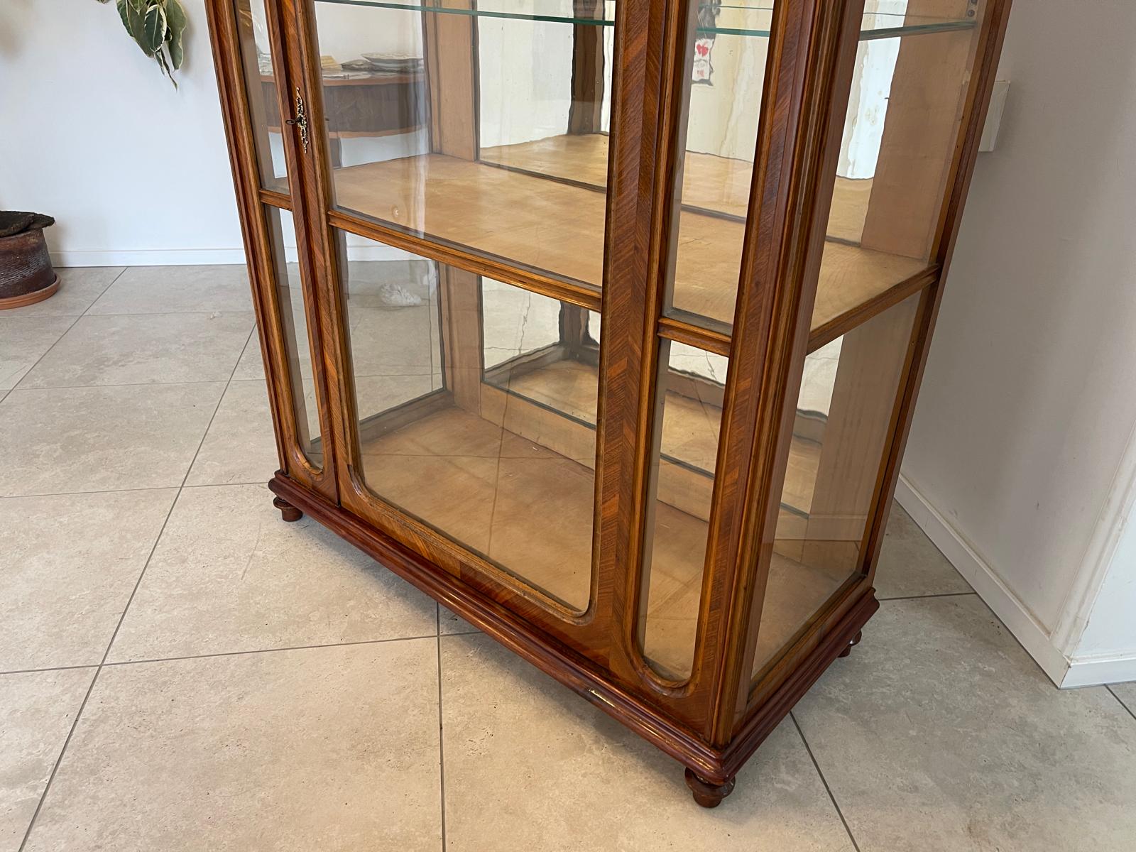 SALE Gründerzeit Vitrine Bücherschrank Sammlervitrine Antiquität G1162