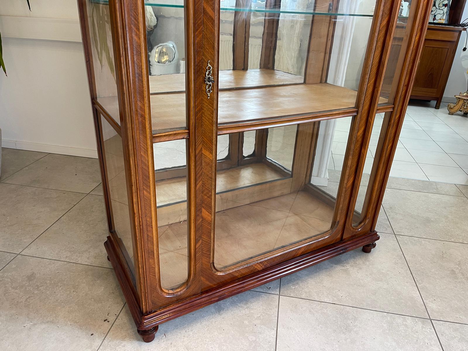 SALE Gründerzeit Vitrine Bücherschrank Sammlervitrine Antiquität G1162