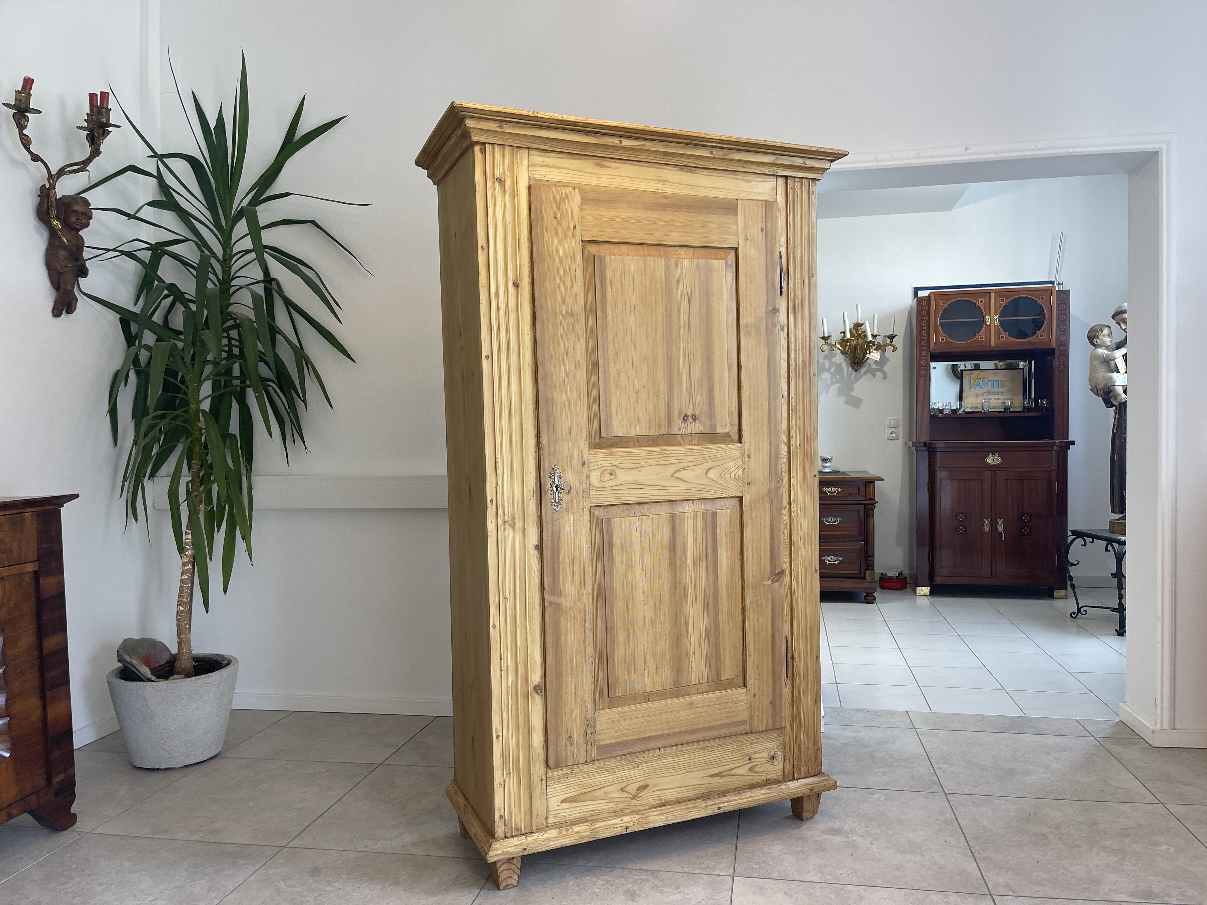 Biedermeier Bauernschrank Naturholzschrank A4402