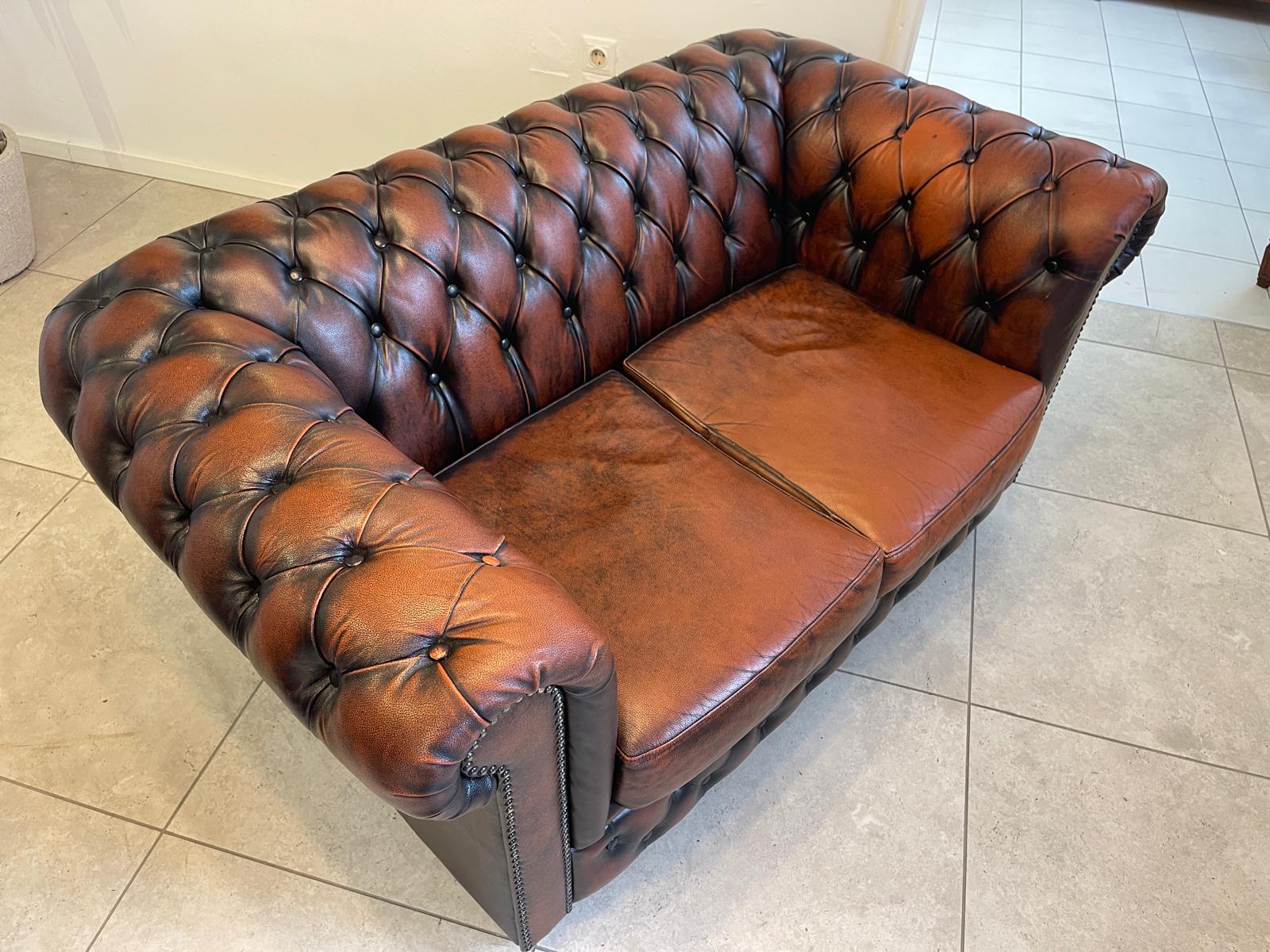 Exclusives Chesterfield Clubsofa Traum Neuwertig E1034