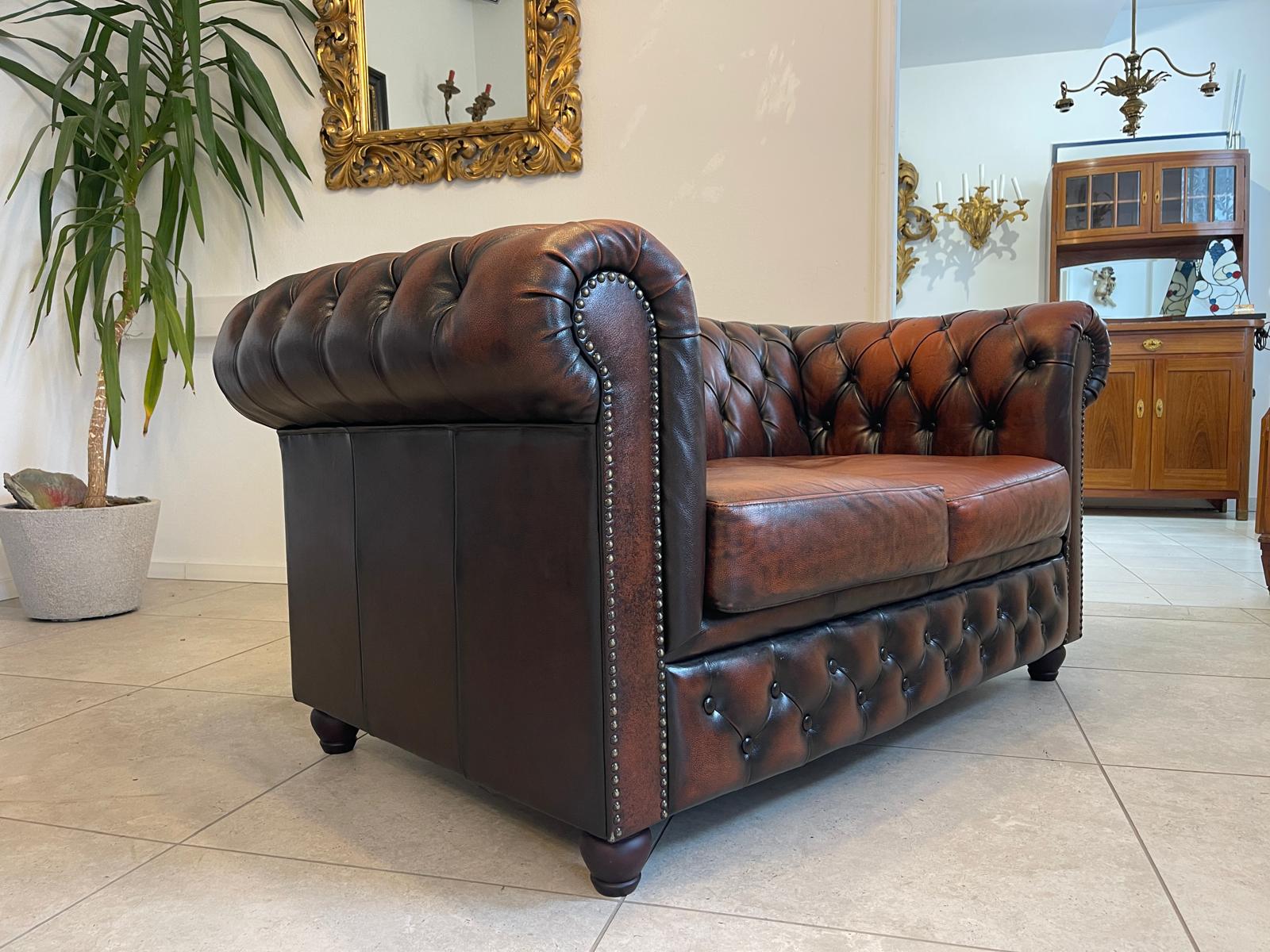 Exclusives Chesterfield Clubsofa Traum Neuwertig E1034