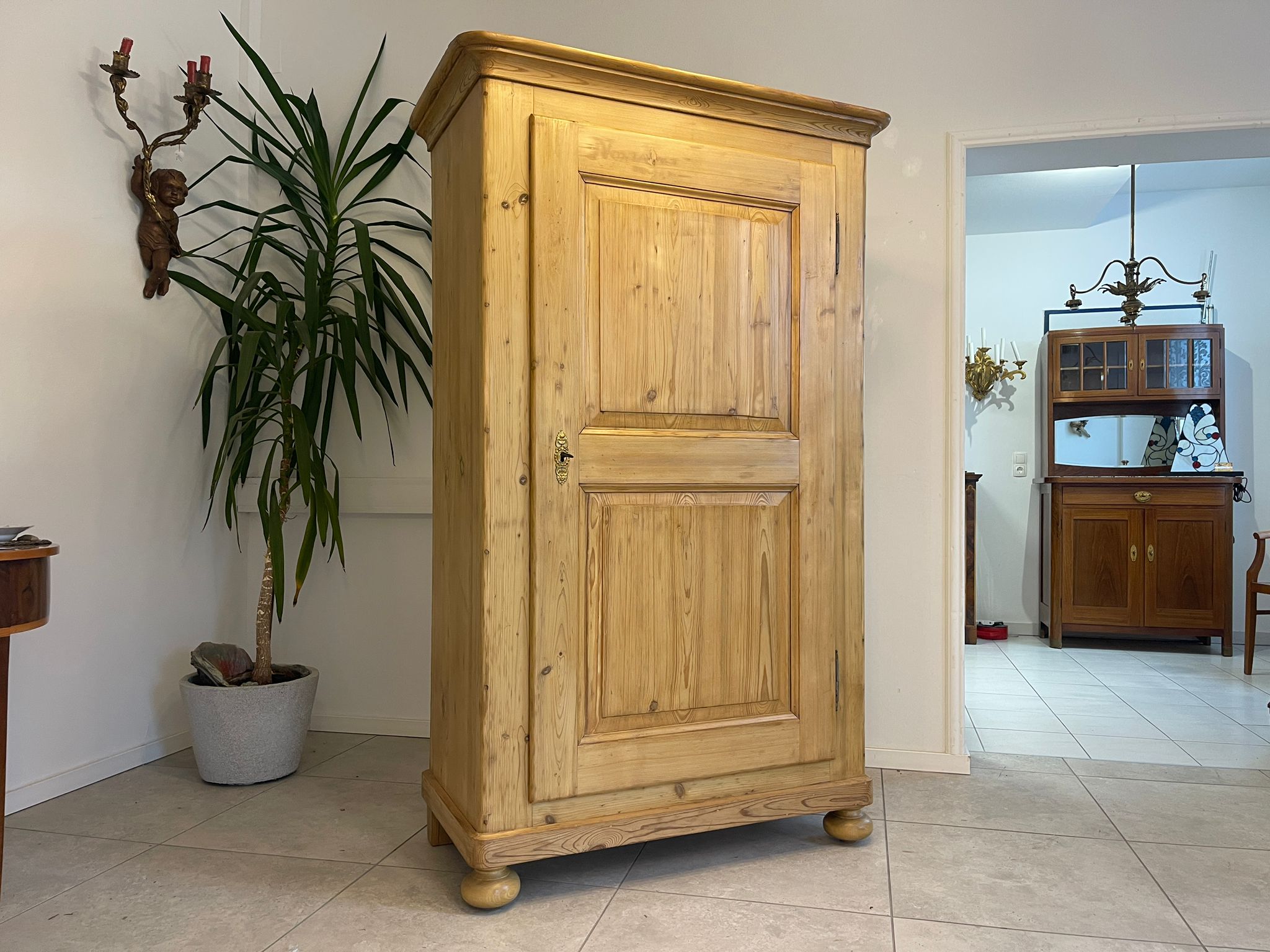 Biedermeier Bauernschrank Naturholzschrank Bauernstube E1019