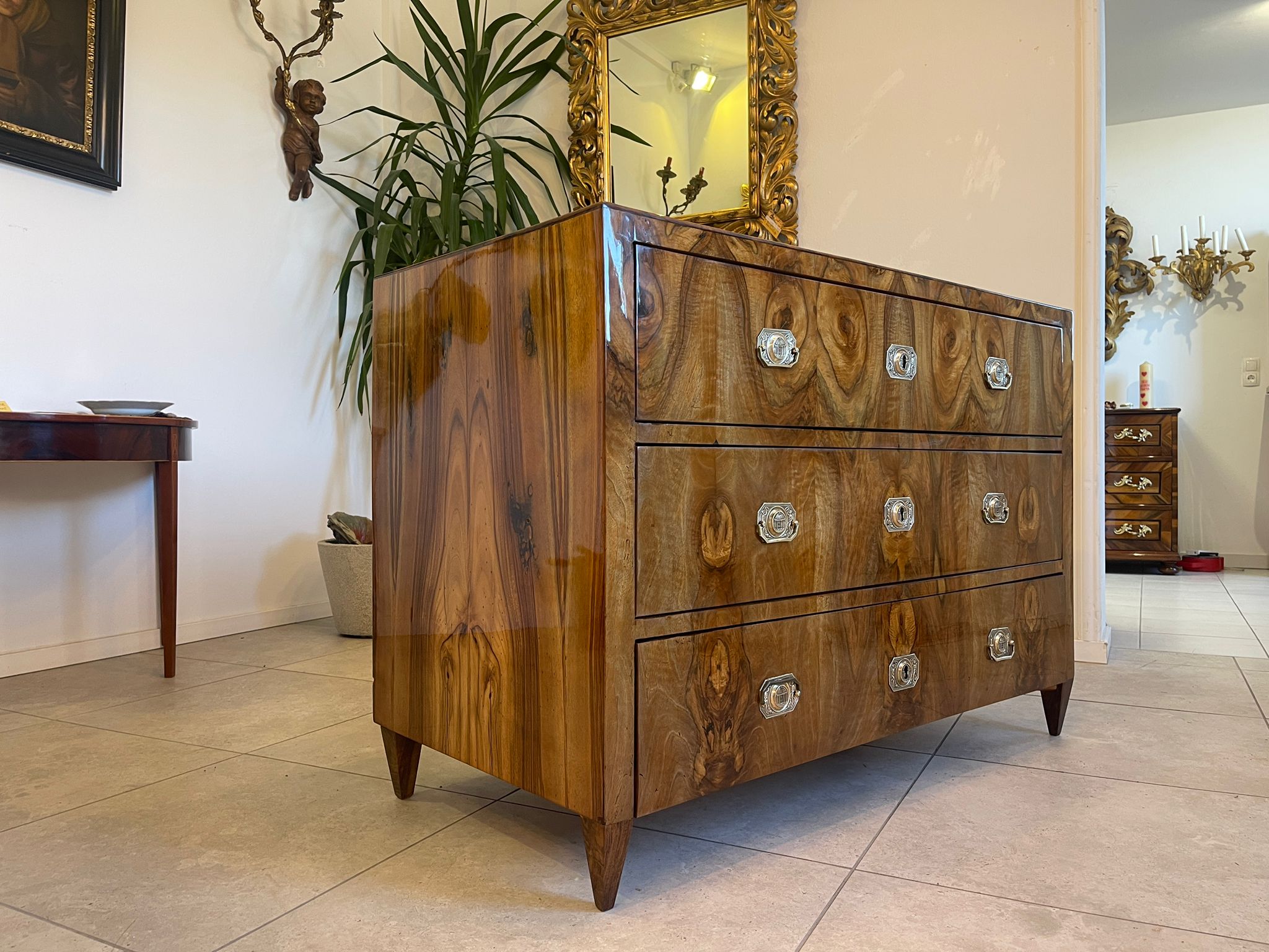 Sale Restaurierte Biedermeier Kommode Nussholz Antiquität A5104