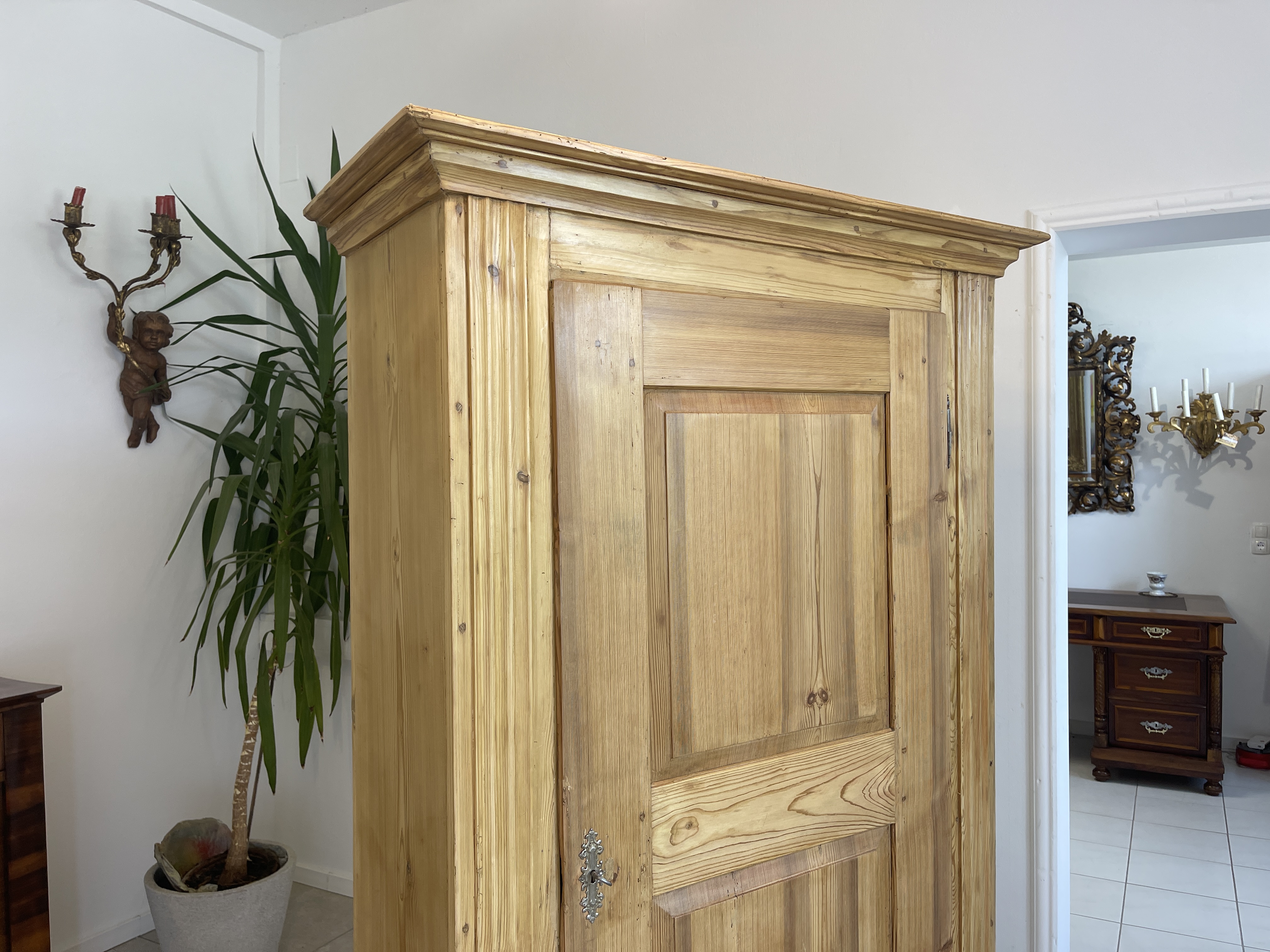 Biedermeier Bauernschrank Naturholzschrank A4402