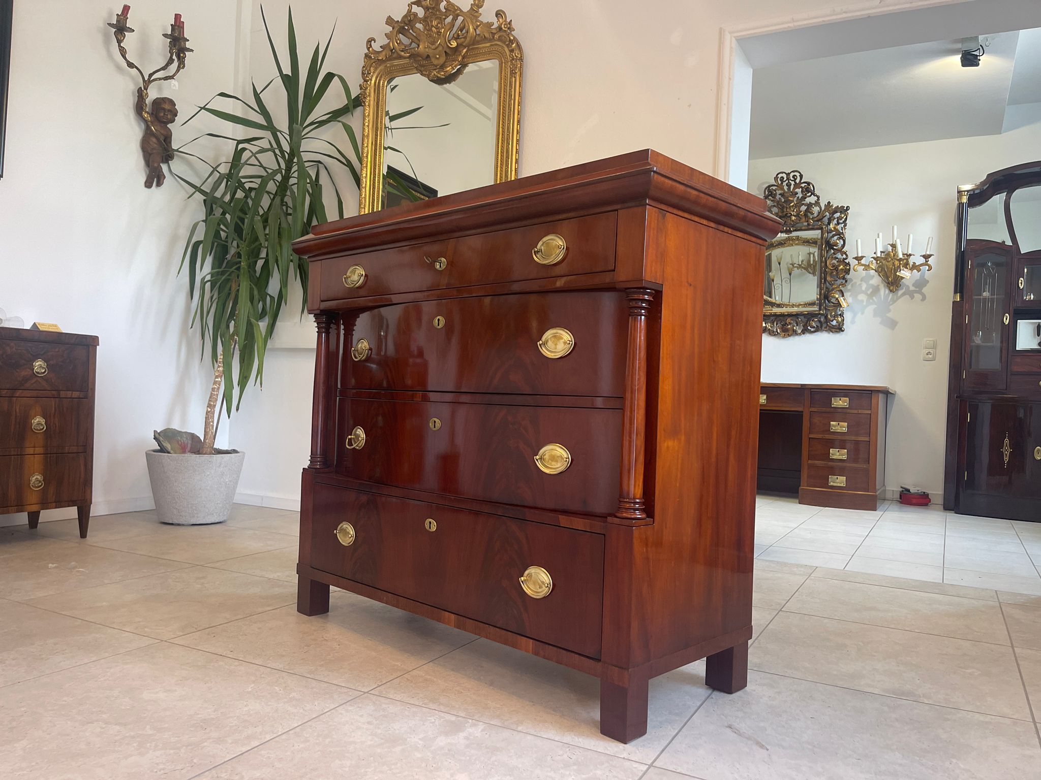 Sale Restaurierte Biedermeier Kommode Säulen A4629