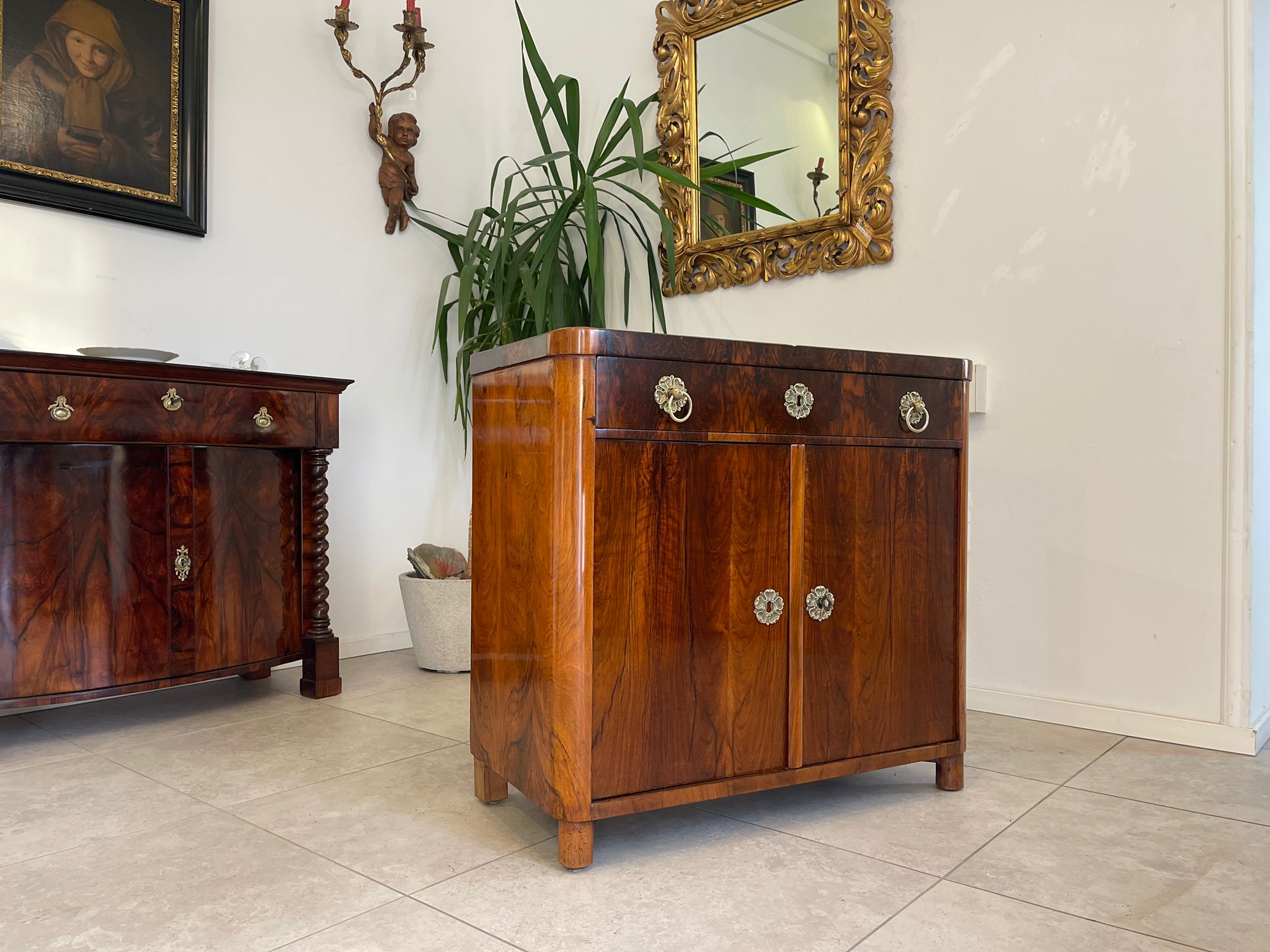 Originales Biedermeier Trumeau Anrichte Antiquität A4990