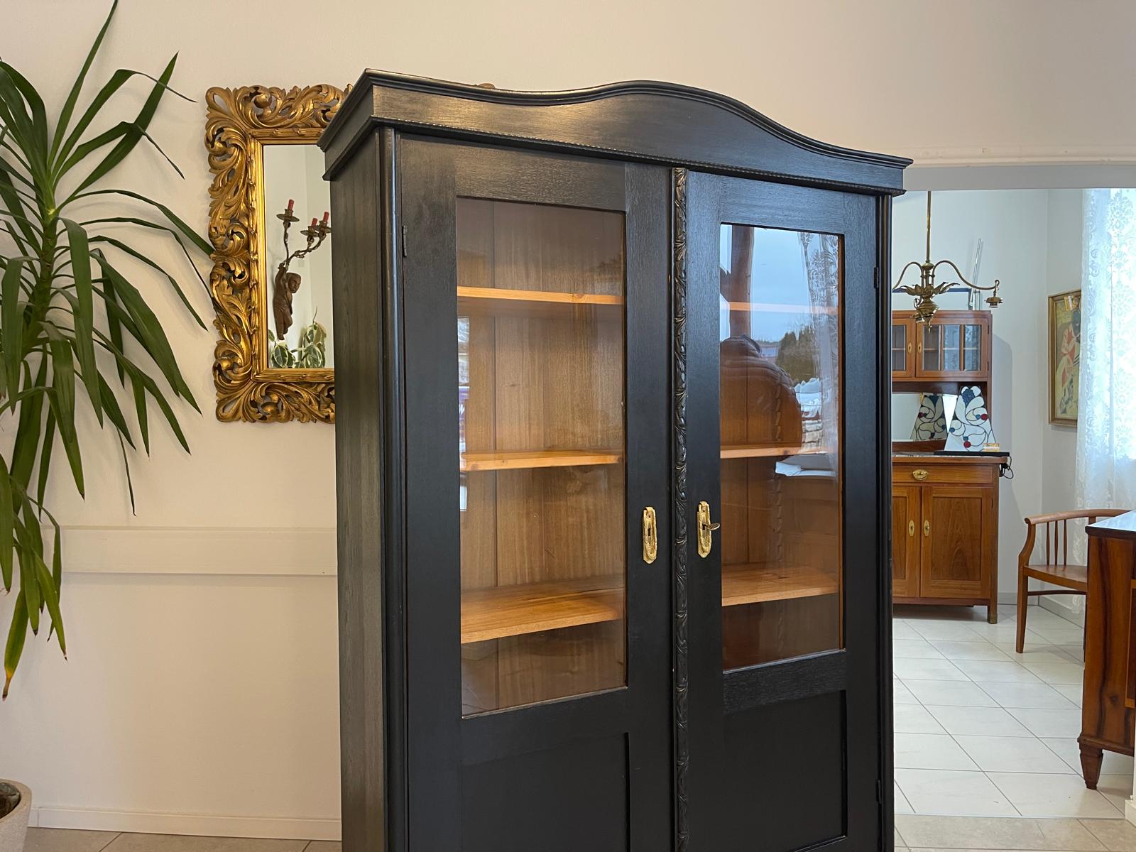 Sale Jugendstil Vitrine / Bücherschrank/ Antiquität E1030