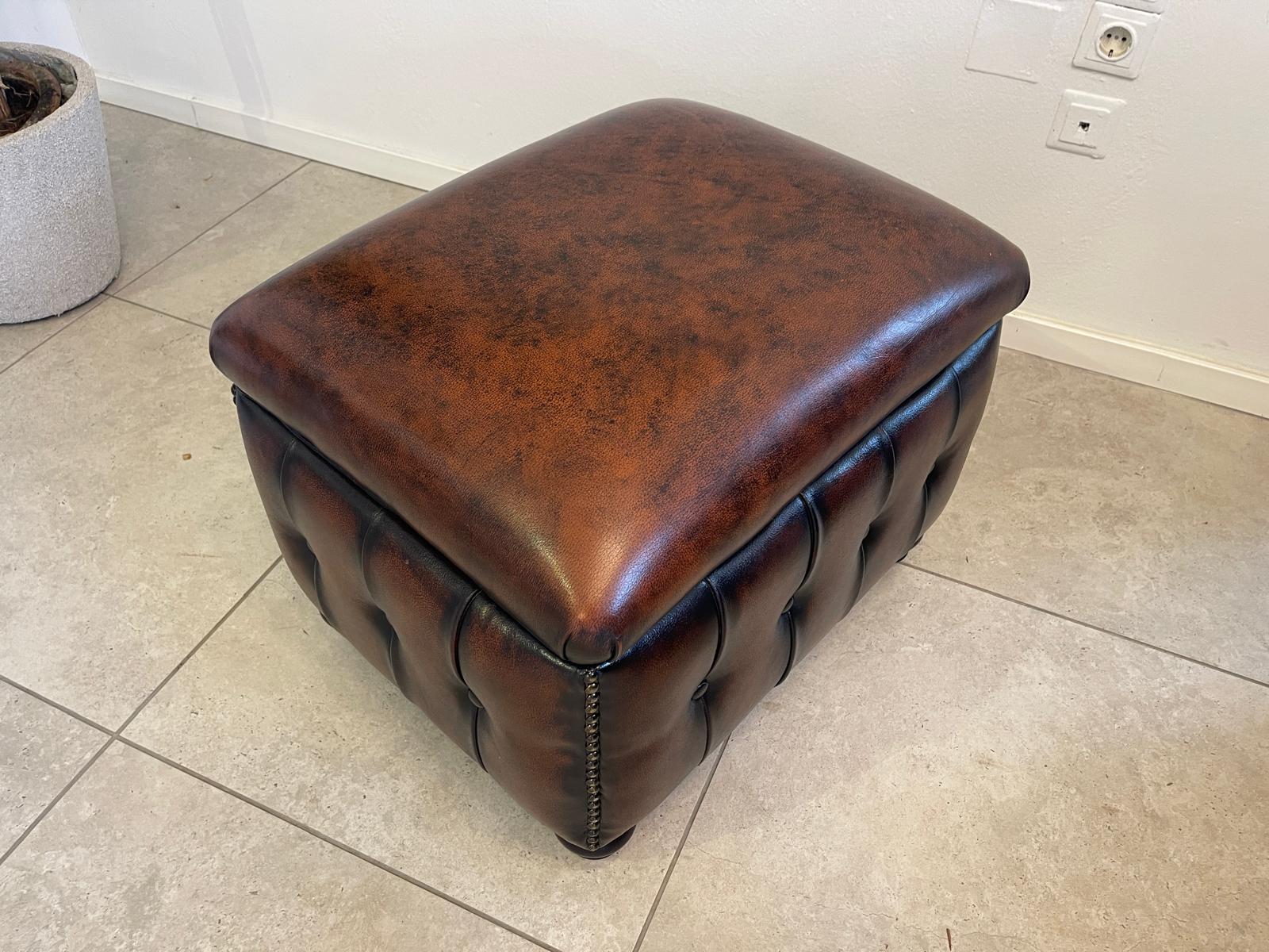 Exclusiver Chesterfield Hocker Traum Neuwertig E1033 