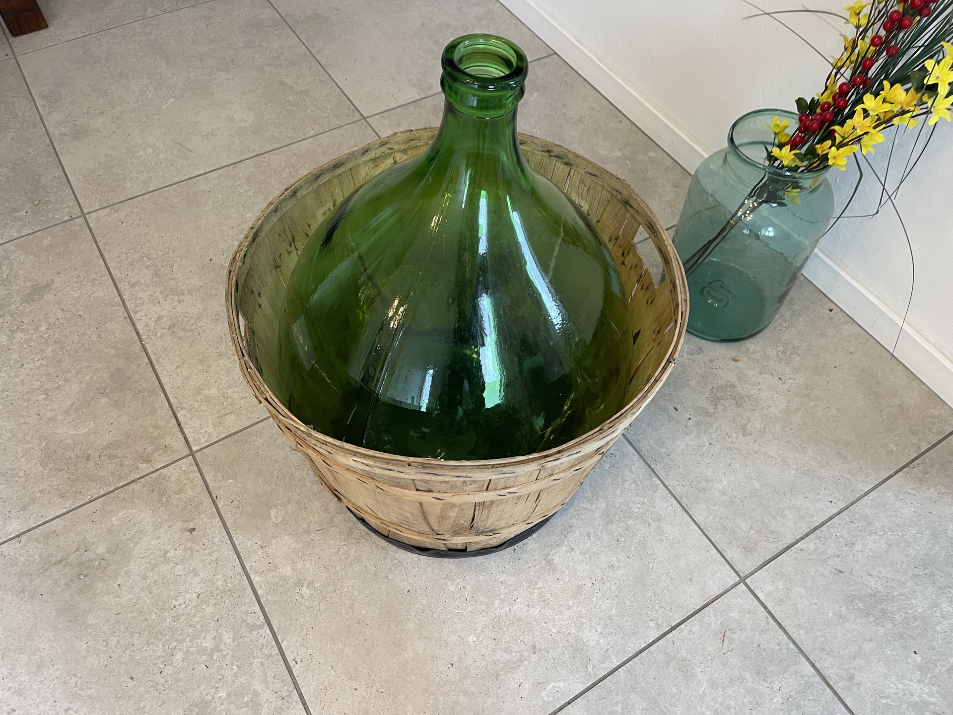 Alte Ballonflasche Weinballon, Gärballon, Ballonflasche A4716