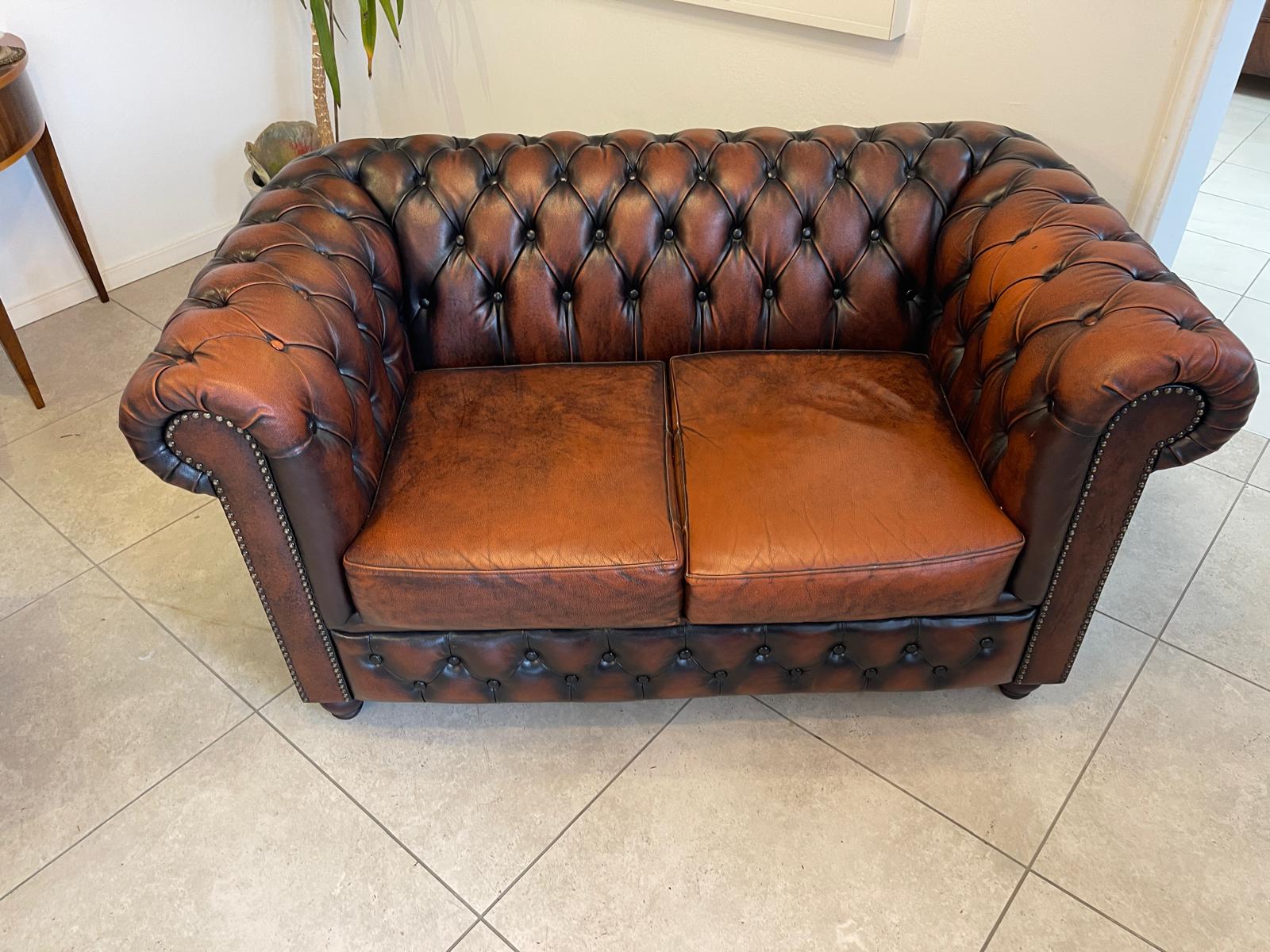 Exclusives Chesterfield Clubsofa Traum Neuwertig E1034