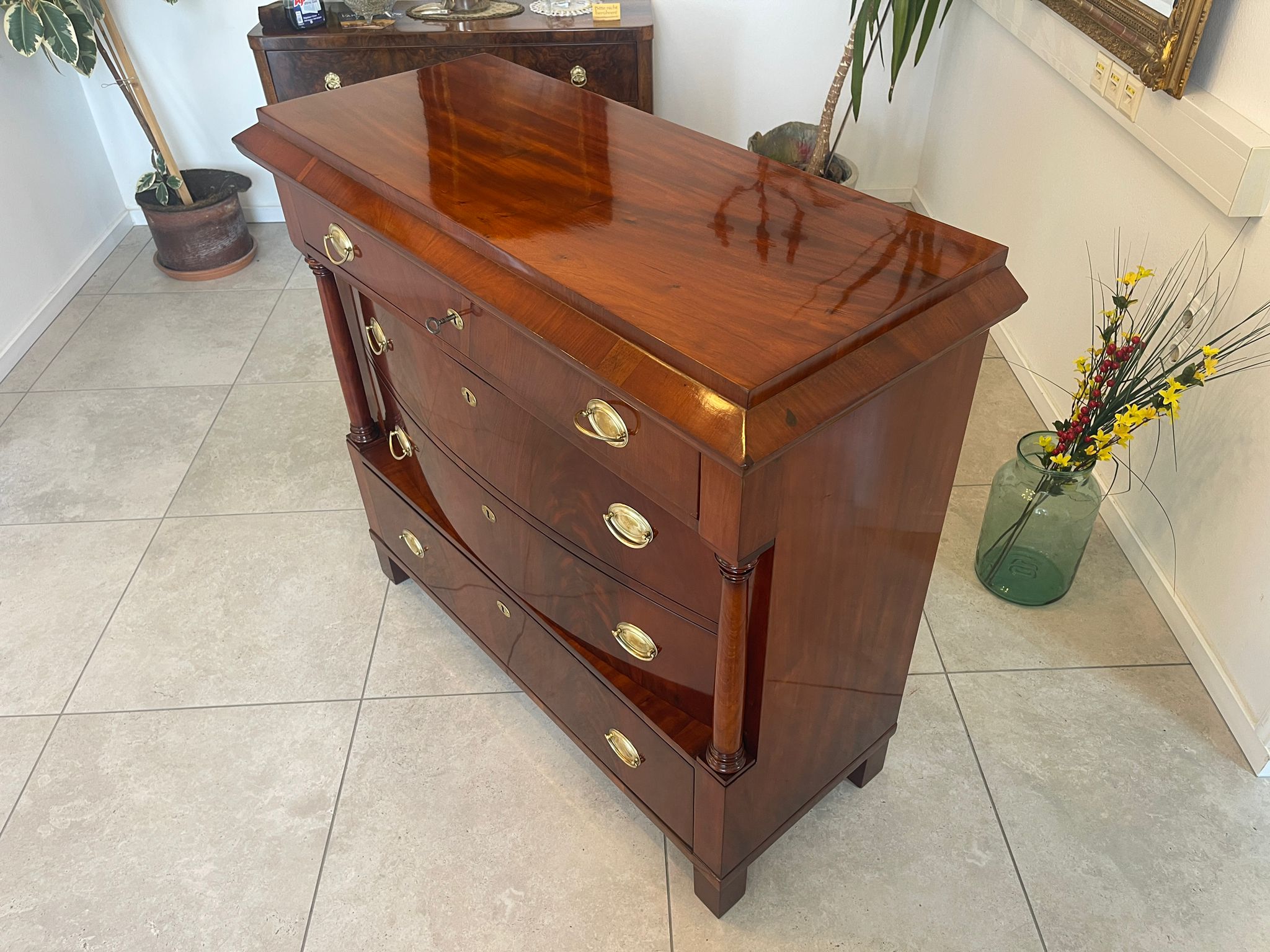 Sale Restaurierte Biedermeier Kommode Säulen A4629