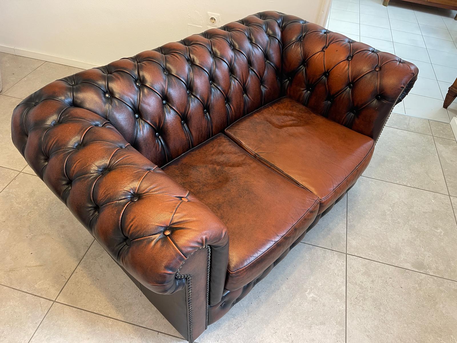 Exclusives Chesterfield Clubsofa Traum Neuwertig E1034