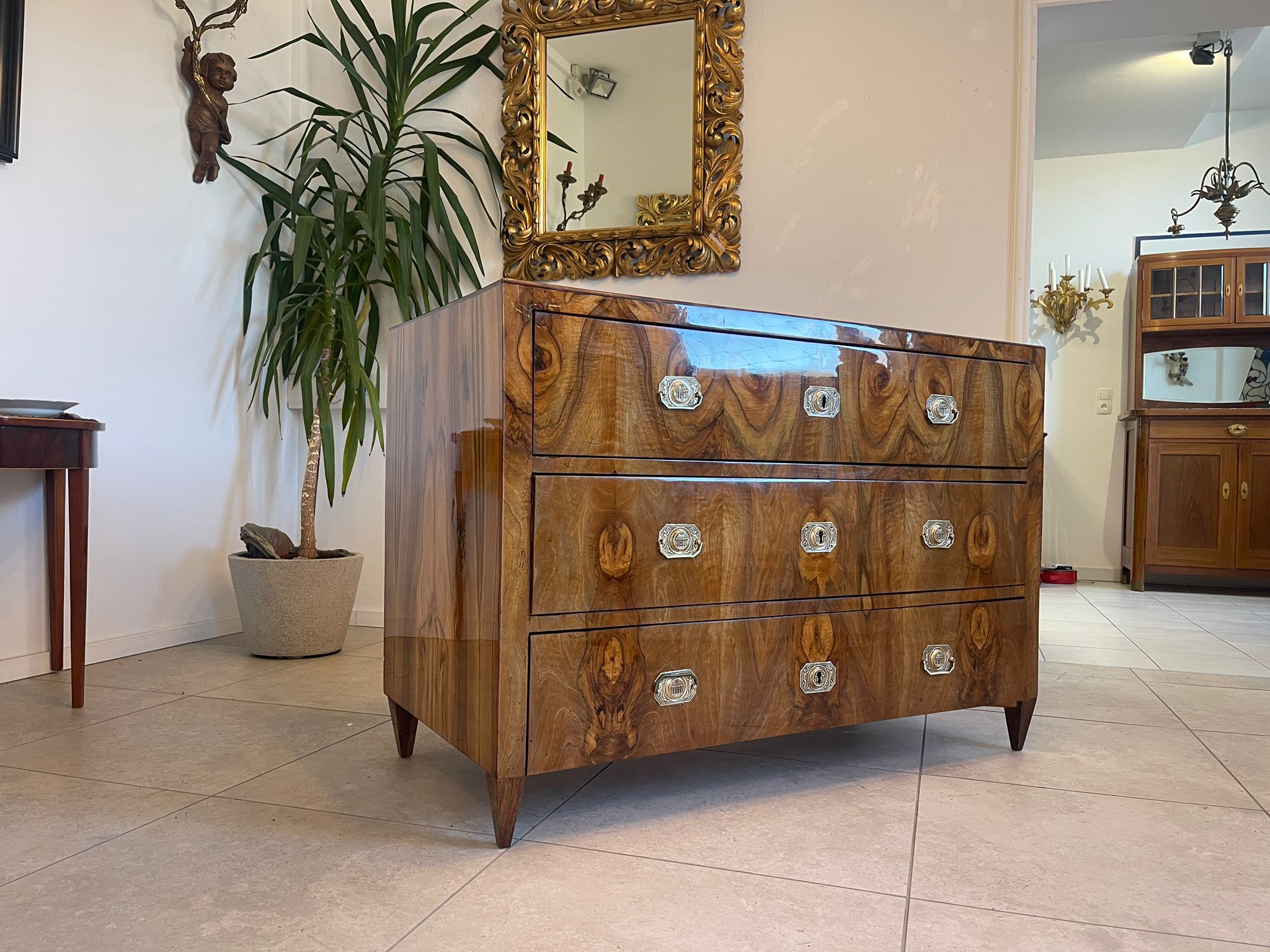 Sale Restaurierte Biedermeier Kommode Nussholz Antiquität A5104