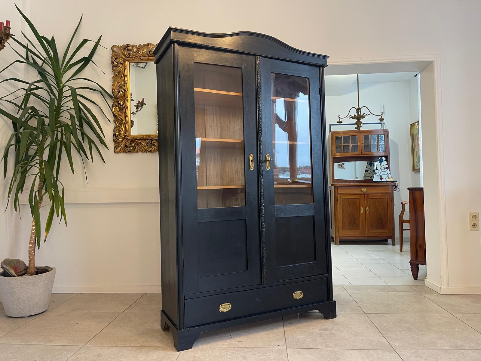 Sale Jugendstil Vitrine / Bücherschrank/ Antiquität E1030