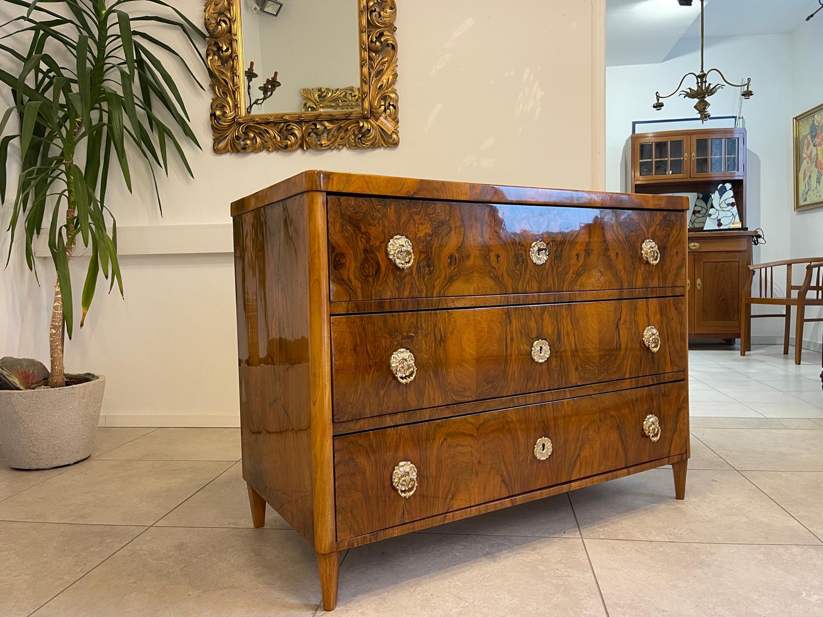 Sale Restaurierte Biedermeier Kommode 3 Ladenkommode Nussholz Antiquität G1064