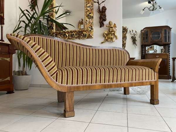 Biedermeier Sofa Diwan Couch Chaiselongue Liege E2036