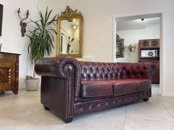 Cult Chesterfield 3er Sofa Couch Clubsofa A4548